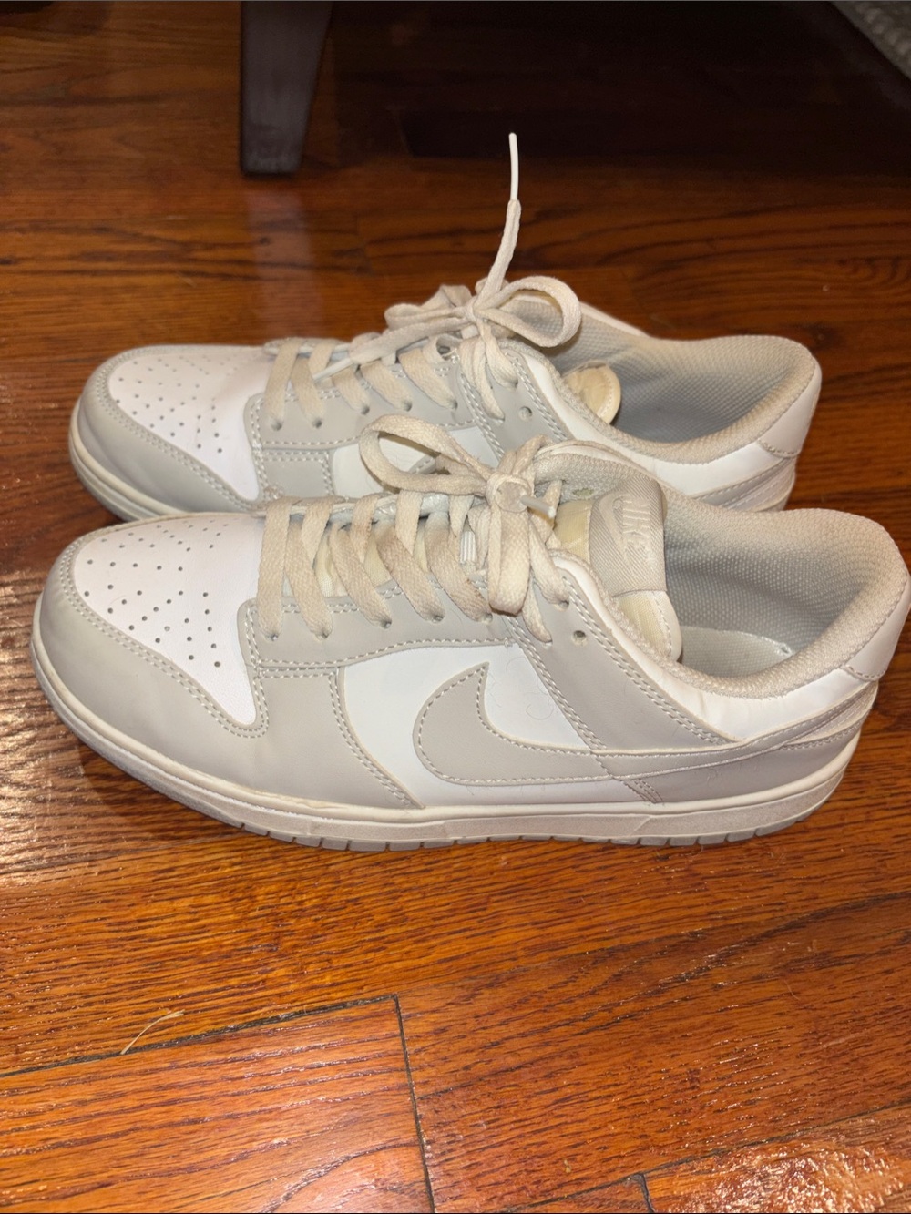 Women’s Nike Dunks in White and Grey